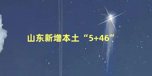 山东新增本土“5+46”