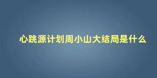 心跳源计划周小山大结局是什么