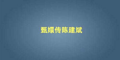 甄嬛传陈建斌