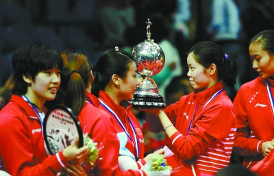 中国女羽胜马来西亚取尤伯杯两连胜